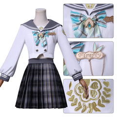 Honkai Star Rail Firefly cosplay Spring Missive full set JK uniform close-up detail view