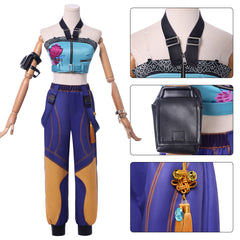 NEATMOA zoey Inspired Cosplay Costume Outfit Korean Style Demon Hunter Uniform for Women Halloween Comic Con Party