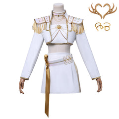 NEATMOA Mira Cosplay Costume Outfit Korean Style Demon Hunter Uniform for Women Halloween Comic Con Party