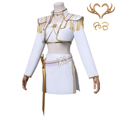 NEATMOA Mira Cosplay Costume Outfit Korean Style Demon Hunter Uniform for Women Halloween Comic Con Party