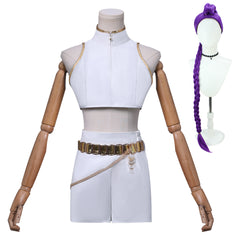 NEATMOA Rumi Cosplay Costume Outfit Korean Style Demon Hunter Uniform for Women Halloween Comic Con Party