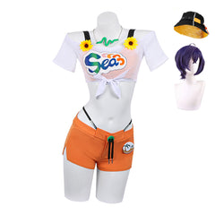 NEATMOA ゼンレスゾーンゼロ リン 盛夏の夢物語 コスプレ水着 ウィッグ付き 変装衣装 海撮影 夏祭り用 夏イベント仮装