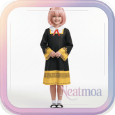 NEATMOA Anya Forger Cosplay Costume Spy x Family Full Outfit for Anime Fans Kids 110–XL Adults S–XXL