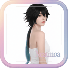 NEATMOA Dan Heng Perman Sor Terrae Honkai Star Rail Cosplay Wig Heat-Resistant Synthetic Fiber