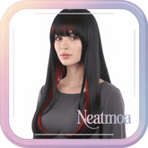 NEATMOA Helektra Honkai Star Rail Cosplay Wig Heat-Resistant Synthetic Fiber