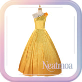NEATMOA Yellow Judy Hopps Cosplay Dress – Zootopia 2 Bunny Officer Outfit for Stage & Events.