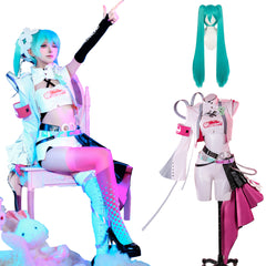 NEATMOA 初音ミク レーシングスーツ コスプレ 衣装 舞台装 演出服 制服風 ハロウィン クリスマス 撮影用 仮装 イベント 学園祭 cosplay コスチューム