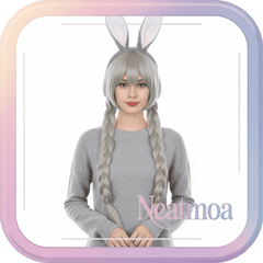 NEATMOA Judy Hopps Zootopia 2 Cosplay Wig Heat-Resistant Synthetic Fiber