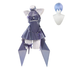NEATMOA 勝利の女神NIKKE EVA 綾波レイ コスプレ衣装 ウィッグ付き フルセット 仮装 文化祭 撮影用 ハロウィン パーティーコスチューム