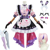 NEATMOA マリアマリオネット 2.0 コスプレ衣装 ウィッグ付き にじさんじ VTuber 新装コスチューム 学園祭 ハロウィン クリスマス 誕生日 文化祭 忘年会 男女兼用