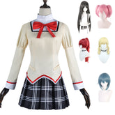 NEATMOA 魔法少女まどかマギカ コスプレ衣装 まどか 杏子 マミ ほむら さやか 制服セット 大人用 仮装 ハロウィン 撮影 学園祭 文化祭用