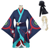 NEATMOA モノノ怪 薬売り コスプレ衣装 和風 着物 ウィッグ付き 仮装 ハロウィン クリスマス 学園祭 文化祭 撮影用 男女兼用 舞台衣装 イベント用