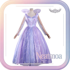 NEATMOA Glinda Cosplay Dress from The Witches 2 | Purple Full Costume with Accessories