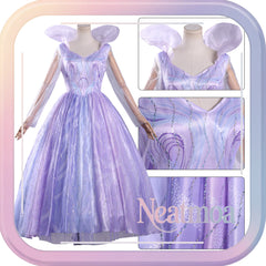 NEATMOA Glinda Cosplay Dress from The Witches 2 | Purple Full Costume with Accessories