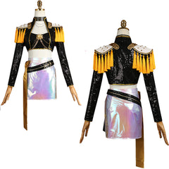 NEATMOA Mira Inspired Cosplay Costume from KPop Demon Hunters Korean Style Demon Hunter Uniform for Women Stage Performance Dance Show Theater Event