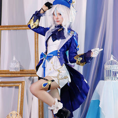 Model Wearing NEATMOA Furina Cosplay Costume Genshin Impact