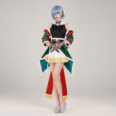 NEATMOA Ram & Rem Christmas Cosplay Costume 2025 | Anime Holiday Outfit Full Set