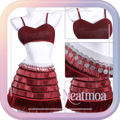 NEATMOA Gazelle Cosplay Dress – Zootopia 2 Red Sexy Stage Performance Outfit