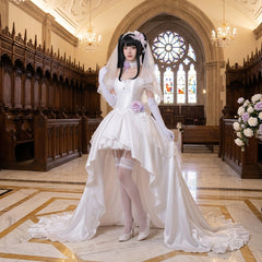 NEATMOA Date A Live Kurumi Tokisaki Wedding Dress Cosplay Costume Anime Bridal Cosplay Outfit