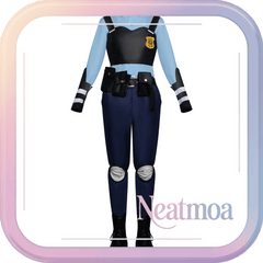 NEATMOA Judy Hopps Cosplay Police Uniform – Zootopia 2 Bunny Officer Outfit for Halloween & Stage