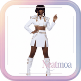 NEATMOA zoey Cosplay Costume Outfit Korean Style Demon Hunter Uniform for Women Halloween Comic Con Party