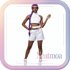 NEATMOA Rumi Cosplay Costume Outfit Korean Style Demon Hunter Uniform for Women Halloween Comic Con Party