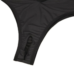 NEATMOA Open Crotch Halter Bodysuit – Sexy One-Piece Tight-Fit Lingerie for Women