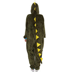 NEATMOA 2025 Army Green Little Hedgehog Cartoon Animal Onesie Pajamas Unisex Cozy Sleepwear Asian Sizes.