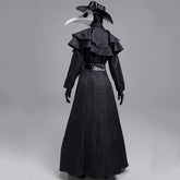 Halloween Adult Steampunk Plague Doctor Costume Medieval Gothic Raven Beak Cosplay Outfit