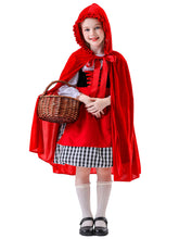 2025 New Arrival Kids Red Riding Hood Inspired Costume Cosplay Dress Party Performance Outfit