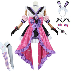 NEATMOA マリアマリオネット 2.0 コスプレ衣装 ウィッグ付き にじさんじ VTuber 新装コスチューム 学園祭 ハロウィン クリスマス 誕生日 文化祭 忘年会 男女兼用