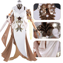 NEATMOA Honkai Star Rail Aglaea Cosplay Costume School Style for Halloween and Anime Events