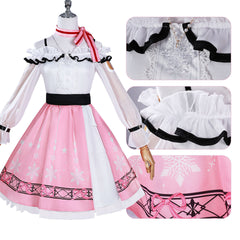 NEATMOA Infinity Nikki Cosplay Costume Nikki Starter Outfit Dress for Halloween Comic Con Anime Convention Theme Party Photo Shoot