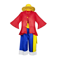 NEATMOA ONE PIECE Luffy Cosplay Costume Kids Second Generation Straw Hat Set Anime Outfit