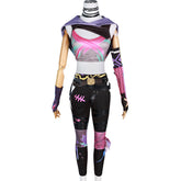 NEATMOA Jinx Cosplay Costume from Arcane League of Legends - Final Episode Look, Featuring Wild and Chaotic Style