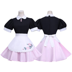 NEATMOA Miraculous Ladybug cosplay maid full costume back view full outfit