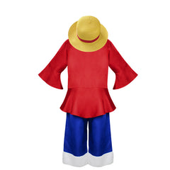 NEATMOA ONE PIECE Luffy Cosplay Costume Kids Second Generation Straw Hat Set Anime Outfit
