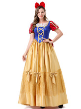Halloween Fairy Tale Princess Snow White Inspired Cosplay Dress Adult Stage Performance Costume