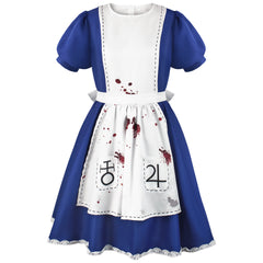 NEATMOA Alice Madness Returns Cosplay Alice Liddell Costume Full Set for Halloween Comic Con Costume Party Photo Shoot