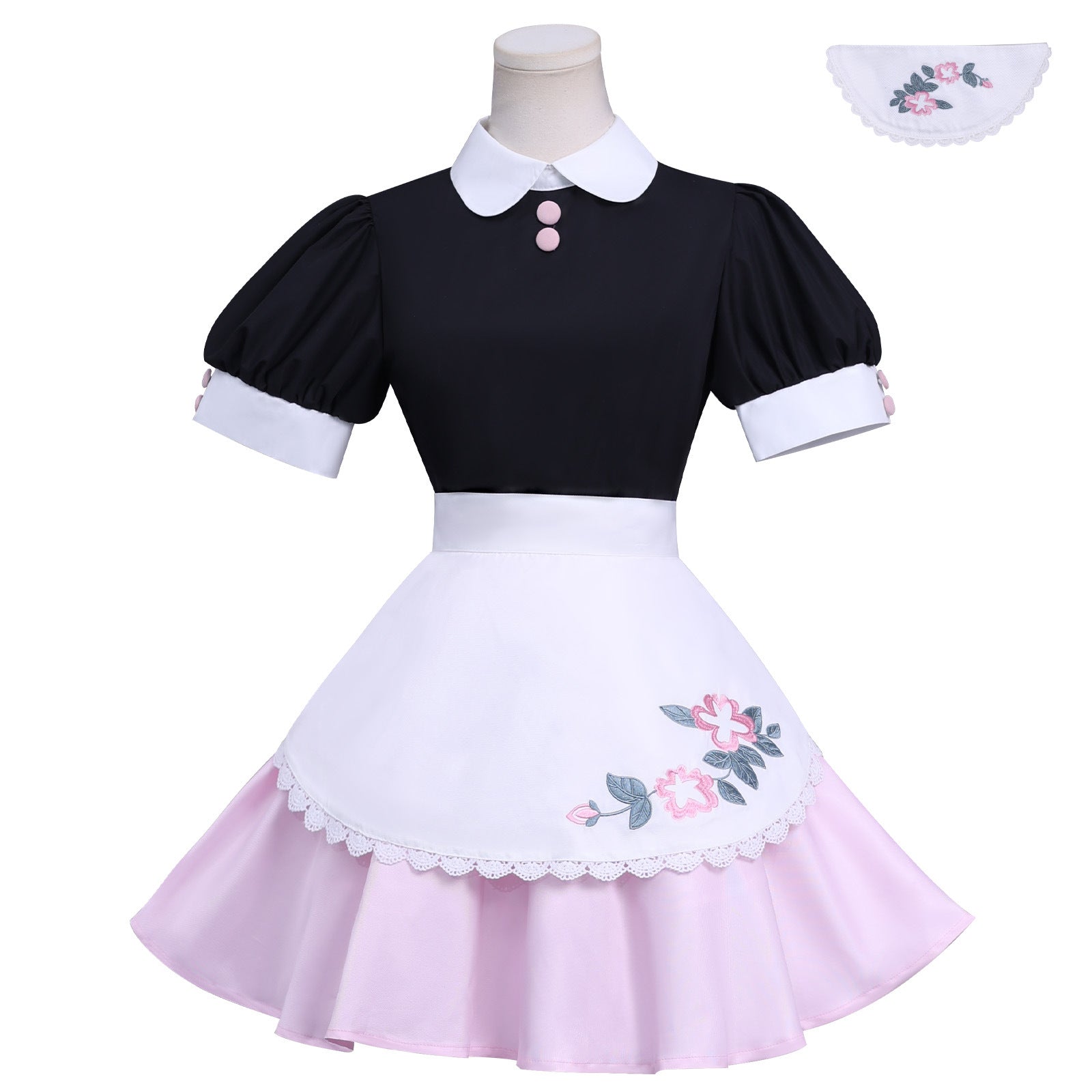 NEATMOA Miraculous Ladybug cosplay maid full costume main view full outfit