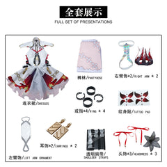 NEATMOA 鳴潮 椿 Cosplay 服裝 角色還原全套裝 適合動漫展 萬聖節 學園祭 舞台活動
