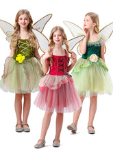 Girls Children Fairy Princess Dress Flower Fairy Tutu Costume with Wings Forest Stage Performance Outfit Wholesale