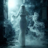 Halloween Cute Ghost Girl Cosplay Dress Lady Spirit Style Costume for Women Stage Performance Outfit