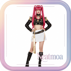 NEATMOA Mira Inspired Cosplay Costume from KPop Demon Hunters Korean Style Demon Hunter Uniform for Women Stage Performance Dance Show Theater Event