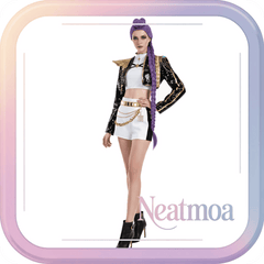 NEATMOA Rumi Inspired Cosplay Costume | Korean Style Demon Hunter Outfit for Women Stage, Dance & Theater Events