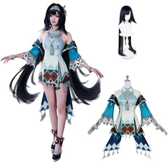 NEATMOA 原神 璃月 コスプレ 藍硯  豪華版 フルセット 衣装 学園祭 文化祭 撮影 ハロウィン パーティー コスチューム 男女兼用