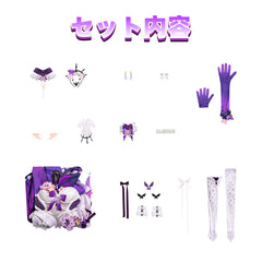 NEATMOA キャストリス コスプレ 豪華版 ウィッグ付き 崩壊スターレイル風 衣装セット 撮影 学園祭 ハロウィン 仮装 文化祭 女性用コスチューム