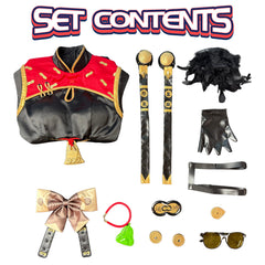 NEATMOA Zenless Zone Zero Sweety Cosplay Costume Qipao Style Chinese Dress for Women Unisex Outfit for Halloween