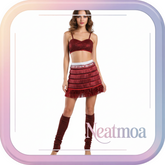 NEATMOA Gazelle Cosplay Dress – Zootopia 2 Red Sexy Stage Performance Outfit