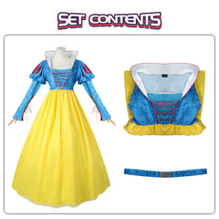 NEATMOA 2025 Snow White Live-Action Cosplay Costume for Women, Perfect for Halloween and Theme Parks